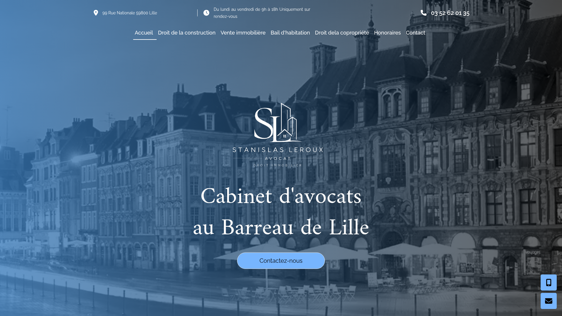 Aperçu du site Maître Stanislas Leroux